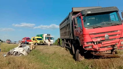 В Верхнеуслонском районе Татарстана произошло смертельное ДТП с самосвалом