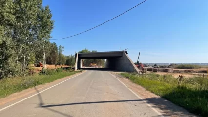 В Нижнекамске возводят путепровод на пересечении обхода с улицей Корабельной