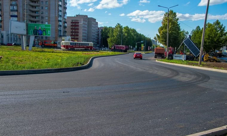 В Нижнекамске обновили дорожное покрытие на улице Вокзальной