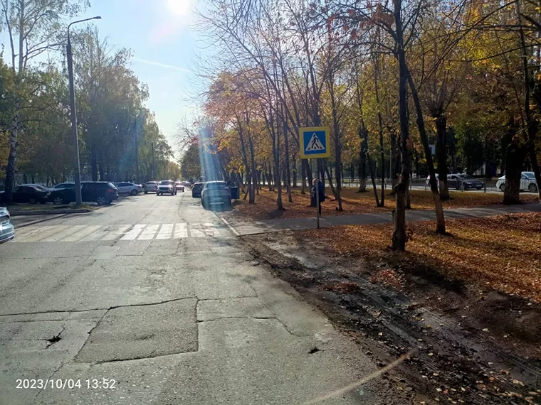 Место ДТП на пр. Химиков в Нижнекамске // Фото: ГИБДД по Нижнекамскому району