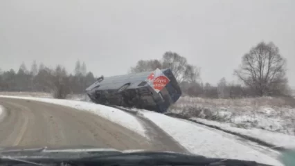 Под Елабугой вылетел в кювет автобус