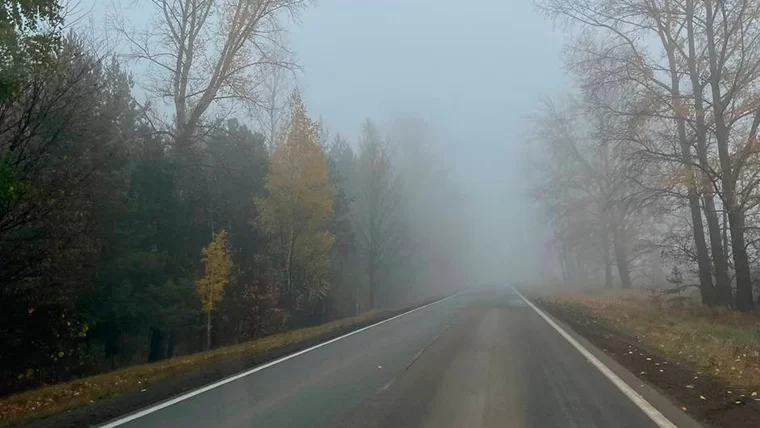 Водителям Татарстана напомнили об осторожности в туман, гололед и метель