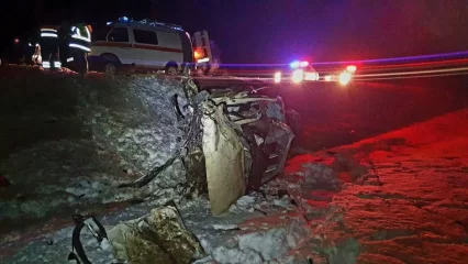 На границе Удмуртии и Татарстана в лобовом ДТП погибли три человека