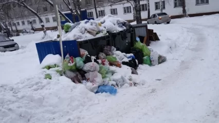 «Гринта» объяснила задержки в вывозе ТБО в Нижнекамске снежными завалами