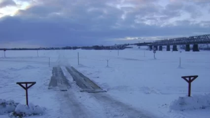 В Татарстане на время закроют ледовую переправу Зеленодольск – Нижние Вязовые