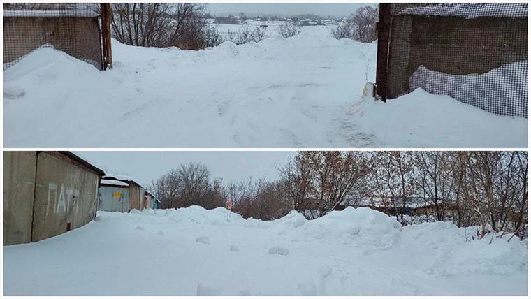 В Нижнекамске выявили две незаконные снежные свалки