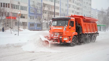 Из Нижнекамска за сутки вывезли 2,3 тысячи кубометров снега