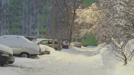 Сильный снег и ветер ожидаются в ближайшие часы в Татарстане