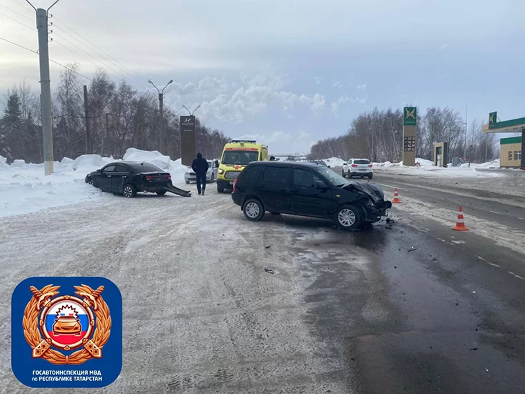 Два человека пострадали в ДТП на промзоне Нижнекамска