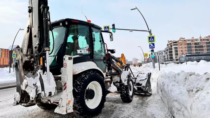 Из Нижнекамска за ночь вывезли более четырёх тысяч кубометров снега