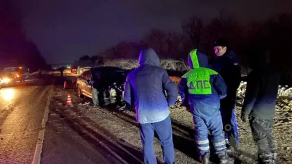 На трассе в Татарстане произошла смертельная авария с двумя иномарками