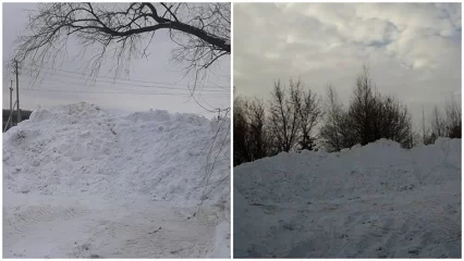 Экологи обнаружили в Нижнекамске сразу две снежные свалки