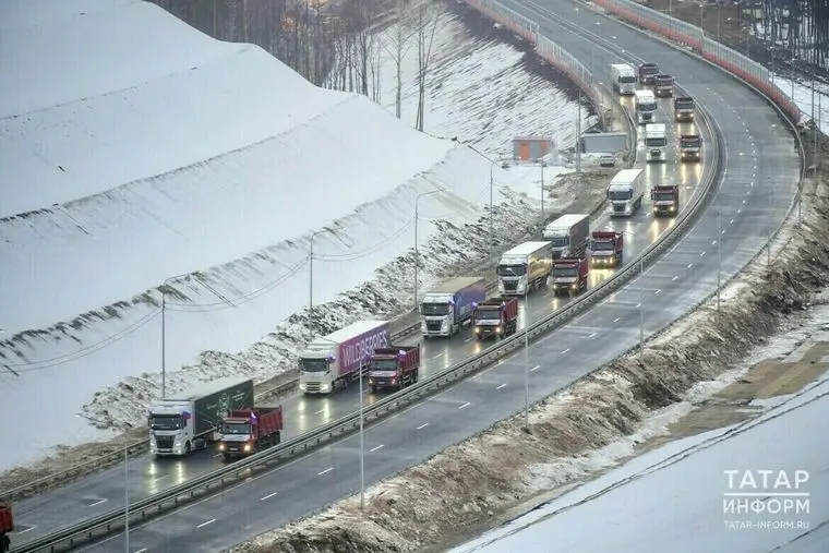 В Татарстане на участке М-7 на полчаса остановят движение