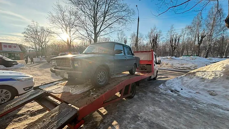 В Нижнекамске оштрафовали дрифтера на «Жигулях», а авто отправили на спецстоянку