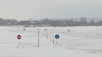 Под Нижнекамском закрылась ледовая переправа Соколка – Новый Закамский