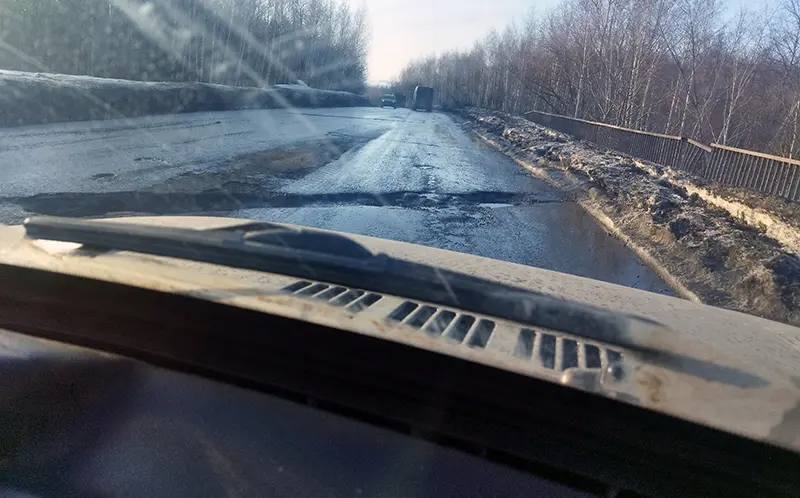 В мае запланирован ямочный ремонт на мосту на Южной автодороге в промзоне Нижнекамска