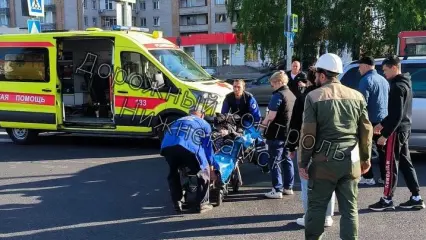 В Нижнекамске напротив «Домового» сбили велосипедиста