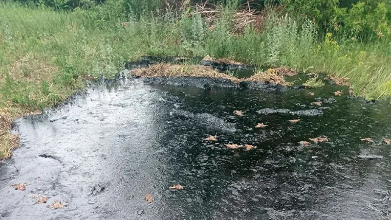 В Татарстане устранили последствия разлива битума после обращения в соцсетях