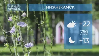 Прогноз погоды в Нижнекамске на 12-е июля 2024 года