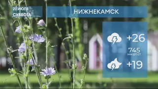 Прогноз погоды в Нижнекамске на 20-е июля 2024 года