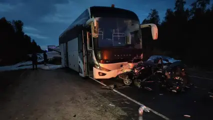 Автобус из Татарстана попал в массовое ДТП в Марий Эл