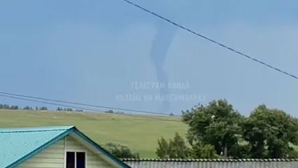 Облачные вихри в Татарстане сняли на видео