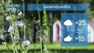 Прогноз погоды в Нижнекамске на 7-е августа 2024 года