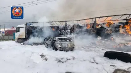 Загорелись две машины: в массовом ДТП на трассе под Альметьевском пострадал ребенок