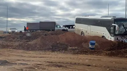 В Татарстане на М-7 около Мензелинска столкнулись автобусы, есть погибшие