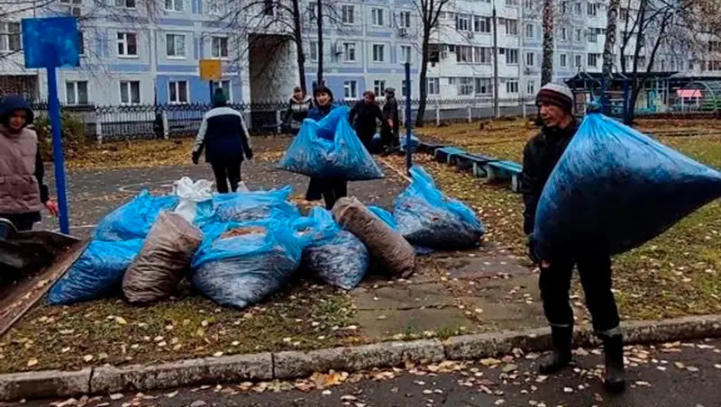 Нижнекамцы убрались на прилегающих территориях садиков и гимназии