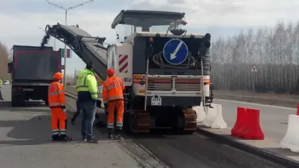 В Татарстане на время ремонта перекрыт съезд с трассы М-7