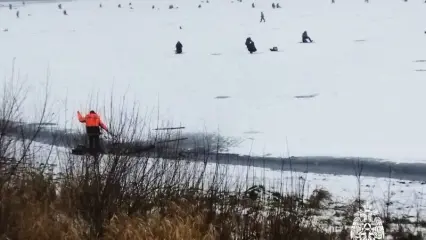 В Татарстане на водоеме выставили первый спасательный пост