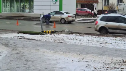 В Нижнекамске на зиму демонтируют островки безопасности