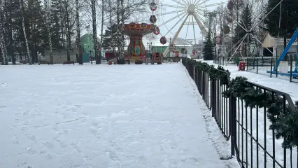 Каток в парке «Сабантуй» в Нижнекамске