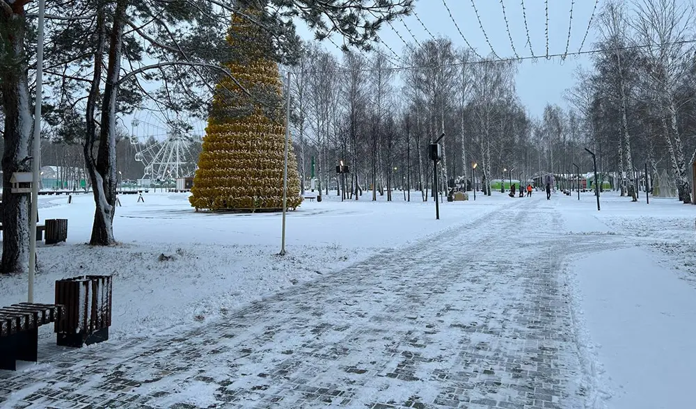 Обзор новогоднего парка «Семья» в Нижнекамске